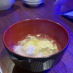 親子パンチ居酒屋店 - お通しの水炊き