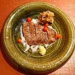 岡 - 大根おろしに　高菜　カリカリ梅など　混ぜて