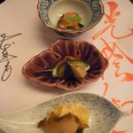 日本料理 木の花 - 前菜のクローズアップ