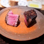 やまぐち - 2時間かけて焼いた牛フィレ肉の炭火焼き