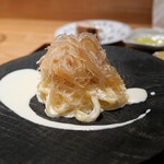 やまぐち - フカヒレ、白子のパスタ　