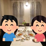 馬車道十番館 レストラン - ポートルームの室内（イラストやさんからも拝借）