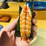 鮨shizuku 西天満 - エビマヨ手巻き(絶品)