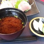 JAPANESE CUISINE 漣 - お味噌汁とお新香