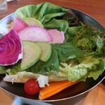 サムギョプサルと野菜 いふう - ・「彩り野菜のサムギョプサルランチセット(¥1600)」の野菜盛り。