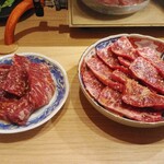焼肉 カウズ - 上ハラミ＆和牛上カルビ