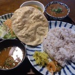 月と亀 - 2014.08・筑前インド定食 1000円