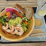 ANOTHER DAY KAMAKURA - サラダボ—ル(ボイルドシュリンプ焙煎セサミドレッシング)&レモネード