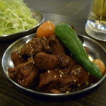 Tontokoton - ２０１０　Ｂ－１グランプリ『甲府とりもつ煮４９０円』鳥レバなどを甘辛に煮込みます。