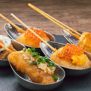 素材、バッタ粉、油に拘ったあらたの串カツ