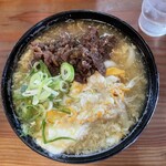 飩平庵 - 肉・玉子とじうどん ¥600-