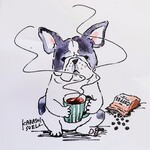 山羊コーヒー - 「ペルー　MCM（マシン　クリーンド　メホラド）」パッケージ（イラストレーター:カラシソエル氏）