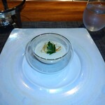 鉄板焼き ひつじの隠れ家 - 羊のコンソメとじゃがいものダブルスープ