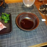 鉄板焼き ひつじの隠れ家 - しゃぶしゃぶのつけダレ