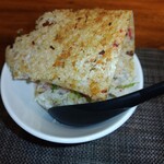 鉄板焼き ひつじの隠れ家 - ガーリックライス　　見た目、味付け、ボリュームと言う事無し