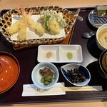 智積院茶寮 桔梗 - 天ぷら御膳¥2520（25年5月）