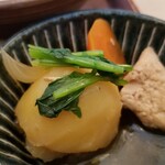 定食 美松 - 小鉢。(途中)