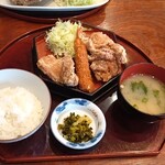 鶏の白石 - ミックス定食