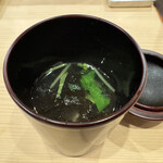 鮨桂太 - 鯛の白子のお吸い物