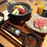 すき焼き 牛しゃぶ 松重 - 