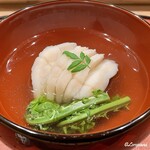 御料理 寺沢 - 鮎魚女に屈み吸口に木の芽の椀