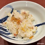 御料理 寺沢 - 喜知次と毛蟹の炊込みごはん