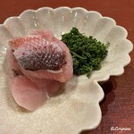 御料理 寺沢 - 喜知次と花山椒