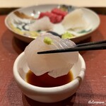 御料理 寺沢 - 大船渡産の星鰈を割醤油で