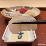 御料理 寺沢 - 大船渡産の星鰈を煎り酒で