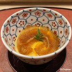 御料理 寺沢 - 毛蟹の玉地締めにフカヒレ