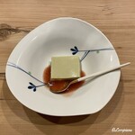 御料理 寺沢 - 桑の葉と桜のブランマンジェ