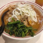 蒙古タンメン中本 - 五目酢卵麵＋ほうれん草