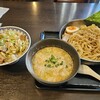麺屋ゆうき - 坦々つけ麺（770円）、「ねぎチャーシュー丼」（290円）