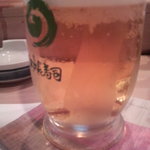 江戸長寿司本店 - 生ビール中三杯目