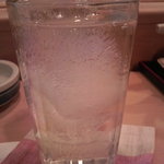 江戸長寿司本店 - 麦焼酎水割り