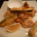 トラットリア エ ピッツェリア アミーチ - とろけるタラの白子とズッキーニのフリット