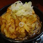 よもだそば - 特大かき揚げそば半カレーセット　￥６００