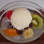 甘味喫茶 塩川 - クリームあんみつ