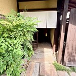 胡蝶庵 仙波 - 仙波の入口