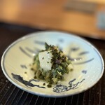 鎌倉 北じま - アオリイカ、セリ、ウド、ミツカドネギ、胡麻和え