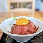 名物 秩父そば　立花 - 牛ざる  ローストビーフ丼