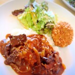 ジラソウ - ハヤシライスとカニクリームコロッケ