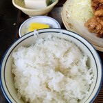 アサヒ食堂 - ご飯、冷奴