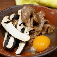 鳥茂 - 牛すき焼き松茸添え　めちゃめちゃ旨いです＠＠