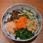 在市 月島本店 - ナムル盛り合せ