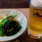 和食彩　匠家 - 生ビールとお通し