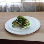 さじこよみ - 旬の野菜のサラダ　豆腐のディップ