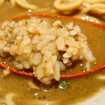 自家製麺 MENSHO TOKYO - 胡椒めしをスープに浸して食べる！