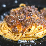 La casetta 神楽坂 - パスタコース 2200円 の国産鹿肉のボロネーゼ