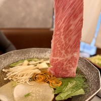 黄金出汁しゃぶと江戸前寿司 肉のあさつ 梅田お初天神店 - 
